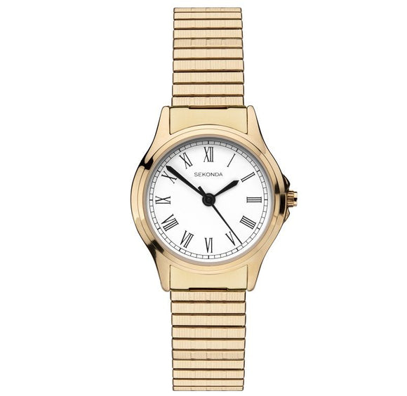 Sekonda 2702 Ladies on gold plated expanding bracelet