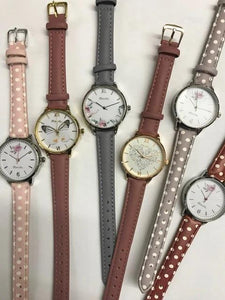 Anaii 10pc Ladies Fashion watch on strap Asst\`d