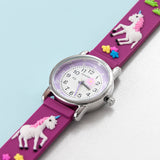 Accutime Kids Unicorn watch Hot Pink