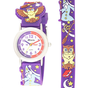 Ravel  R1513.77 Kids 3D Wizard Time Teacher White Dial Watch