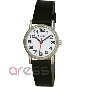 Ravel R105 Super Bold Silver Case 3 Hand Watch on Colour Croco Strap