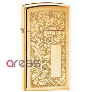 Zippo 1652B Slim HI Polish Brass Venetian