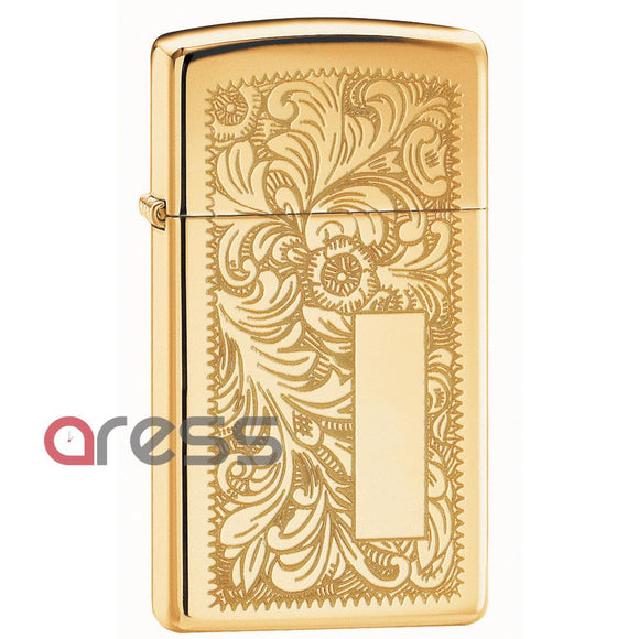 Zippo 1652B Slim HI Polish Brass Venetian