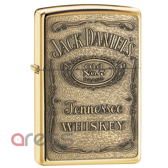 Zippo 254BJD 428 Brass Embossed Jack Daniels