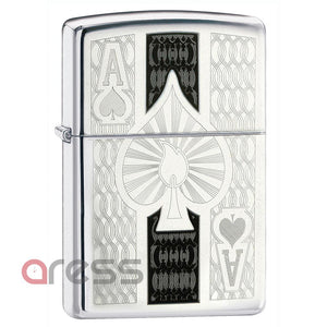 Zippo 24196 Ace High Polish Chrome