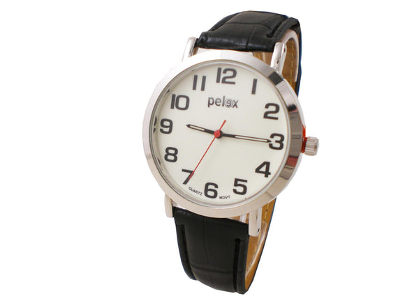 Pelex Basic Quartz on strap - assorted dials 10pcs