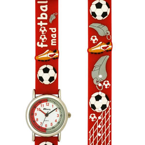 Ravel R1513.32R Football Time Teacher White Dial Kids - Boys Red Watch