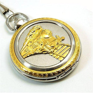 Jumbo 2 Tone Pocket Watch