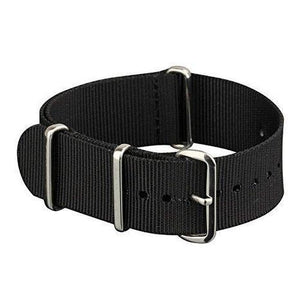 Military Black NATO Watch Band Nylon Fabric Strap G10 4