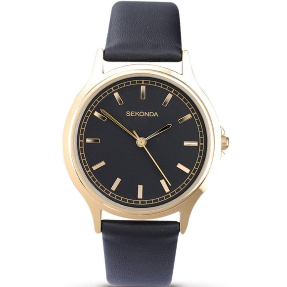 Sekonda 3141 Gents on Black Leather strap